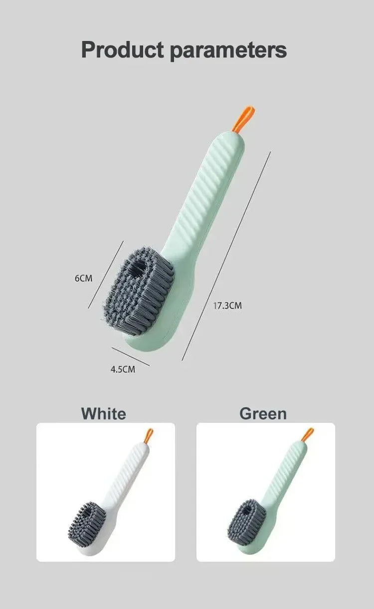 Cleaning Shoe Brush With Liquid