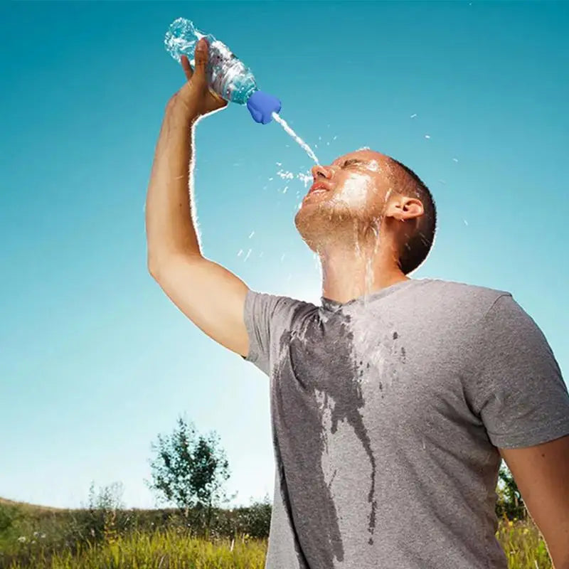 Portable Water Bottle Shower Cap