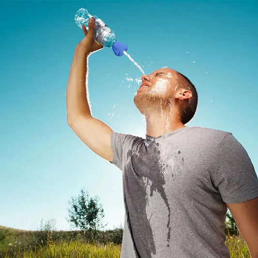 Portable Water Bottle Shower Cap