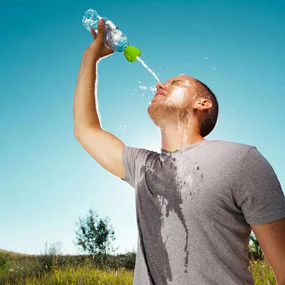 Portable Water Bottle Shower Cap
