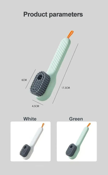 Cleaning Shoe Brush With Liquid