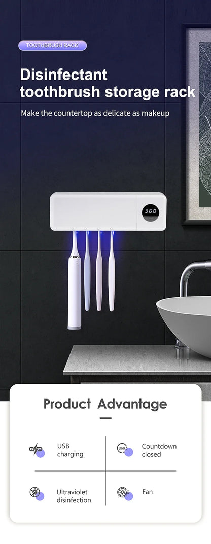 UV Toothbrush Holder Rechargeable