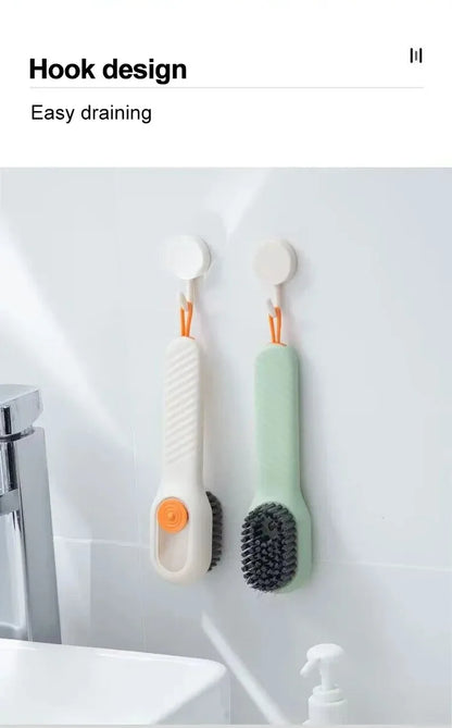 Cleaning Shoe Brush With Liquid