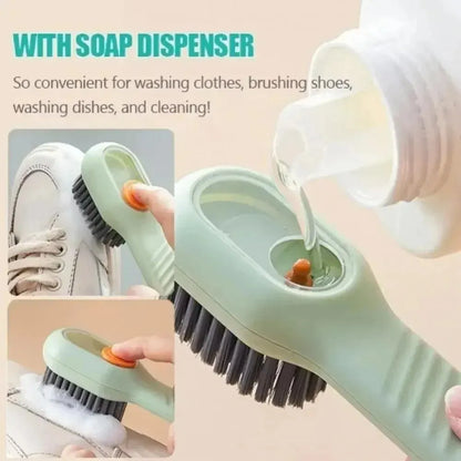 Cleaning Shoe Brush With Liquid