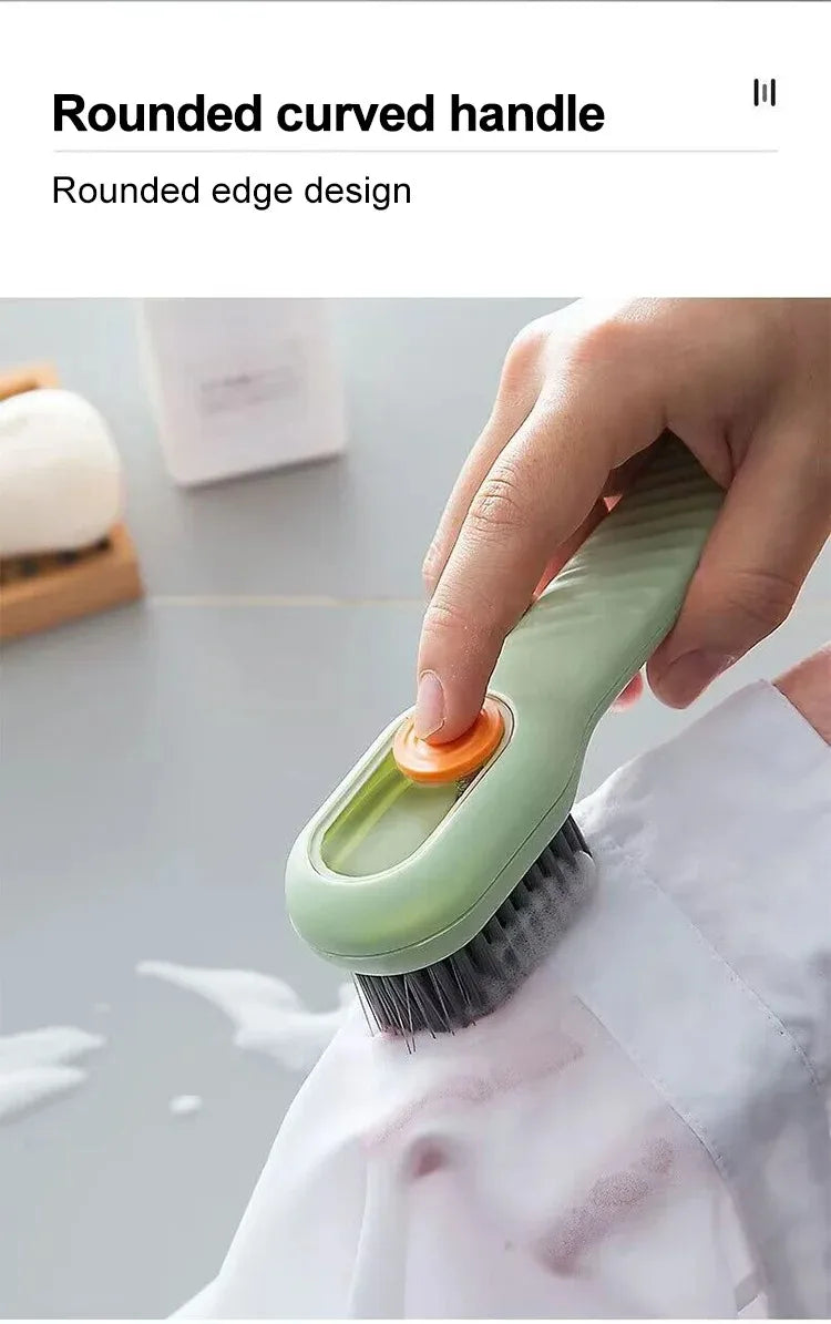 Cleaning Shoe Brush With Liquid