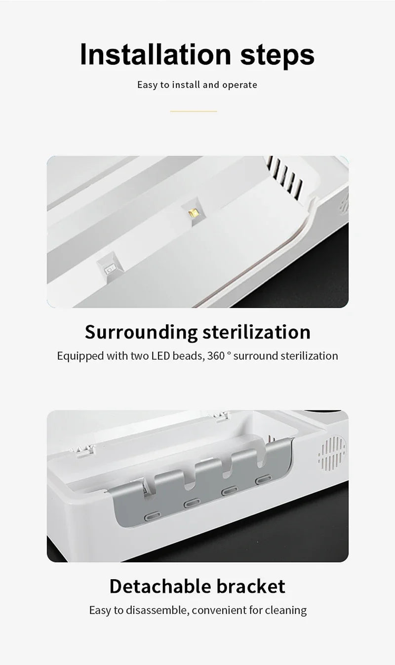 UV Toothbrush Holder Rechargeable