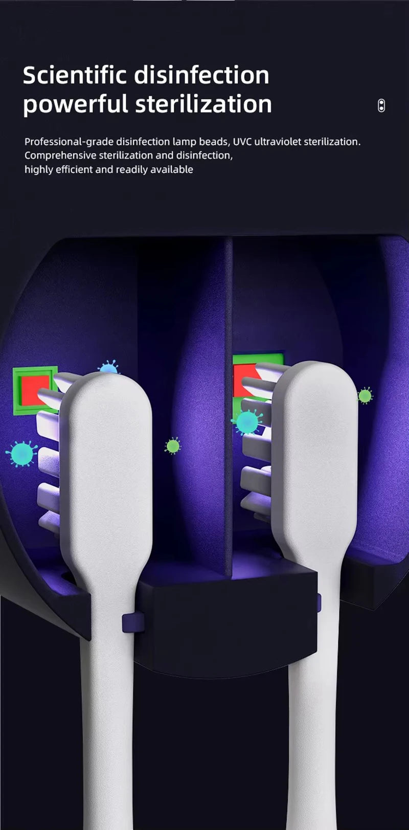 UV Toothbrush Holder Rechargeable